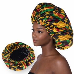 Colorful African Print Hair Bonnet